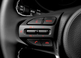 The Kia Picanto audio remote controls